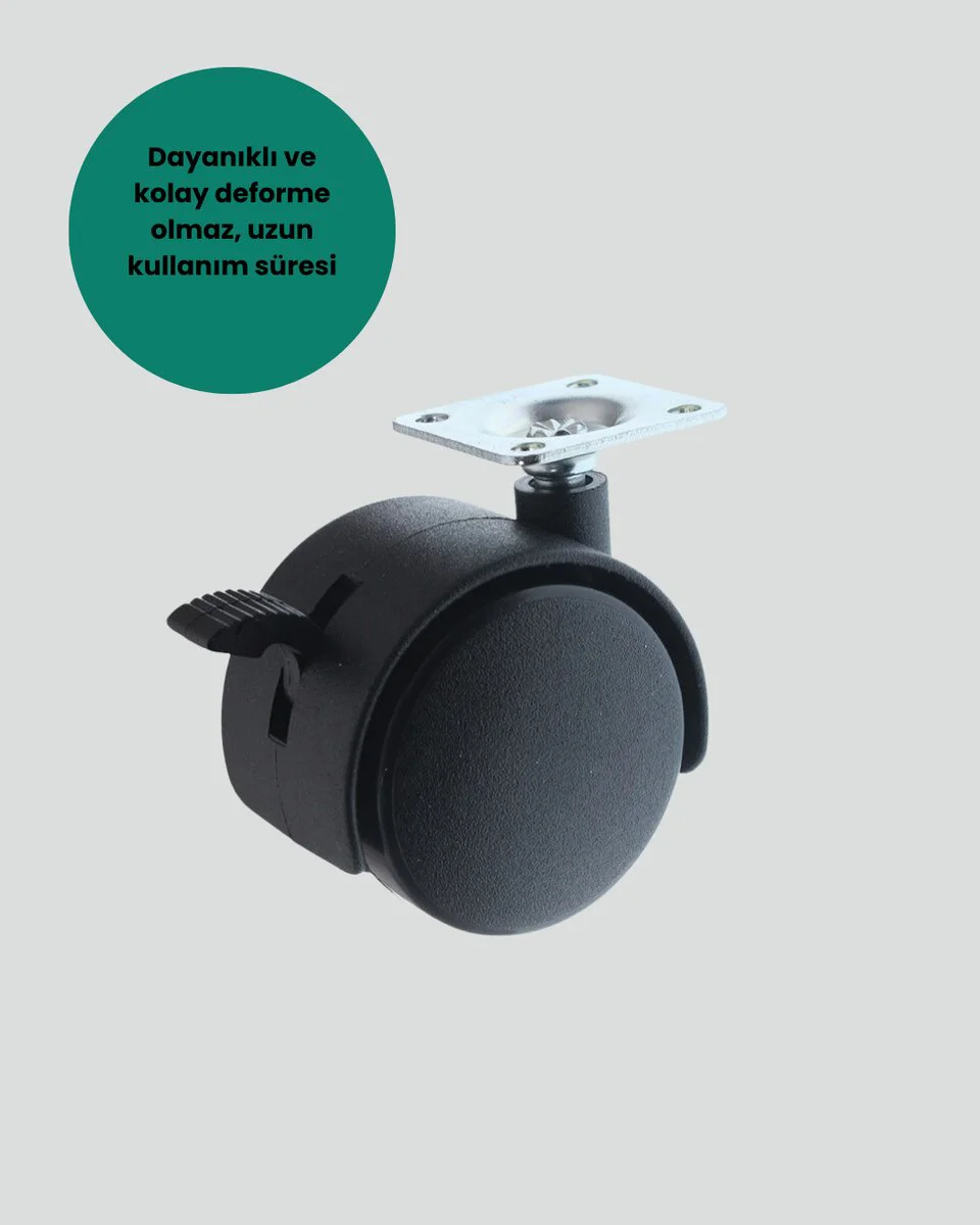 Kilitli Mobilya Ayağı 6 cm 4’lü Set - Zemini Korur ve Kaydırılır