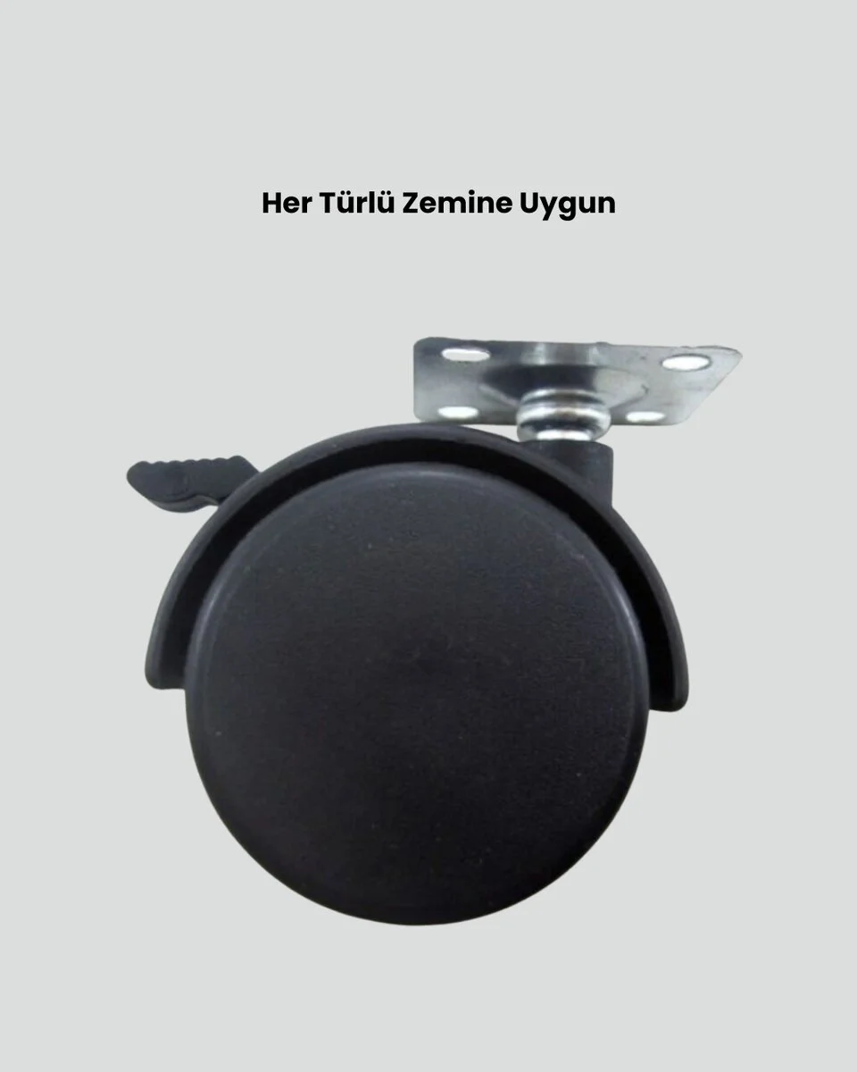 Kilitli Mobilya Ayağı 6 cm 4’lü Set - Zemini Korur ve Kaydırılır