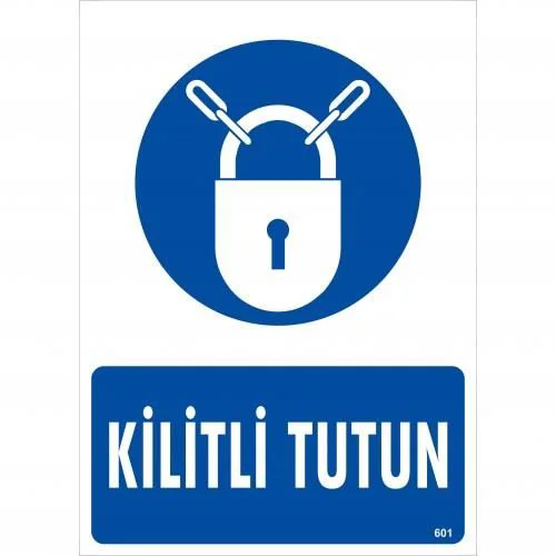 Kilitli Tutun Uyarı Levhası 25x35 KOD:601 Fiyatı, Yorumları ve Özellikleri