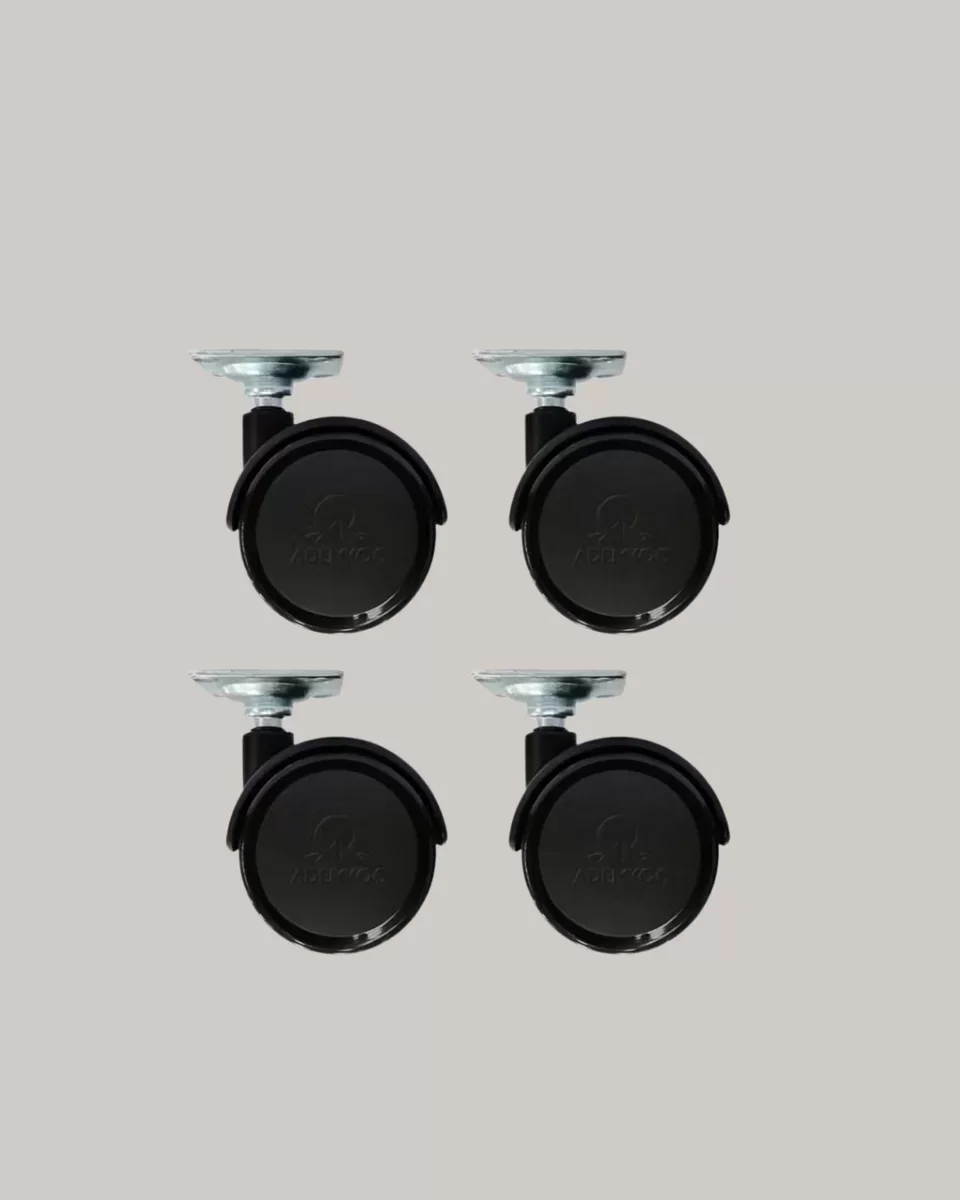 Kilitsiz 4 cm Tekerlek Ayak 4'lü Set – Sessiz ve Dayanıklı Mobilya Taşıma Çözümü