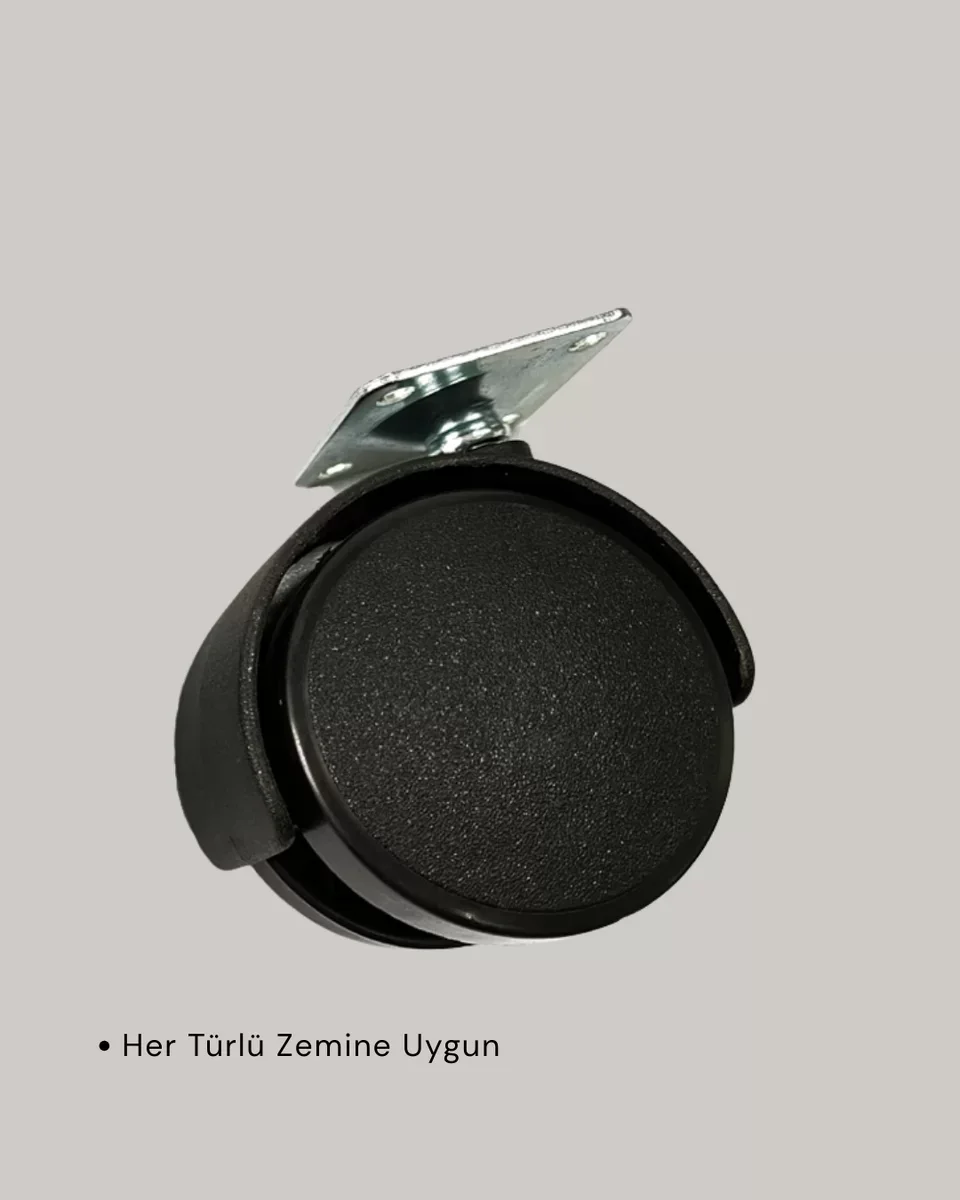 Kilitsiz 4 cm Tekerlek Ayak 4'lü Set – Sessiz ve Dayanıklı Mobilya Taşıma Çözümü