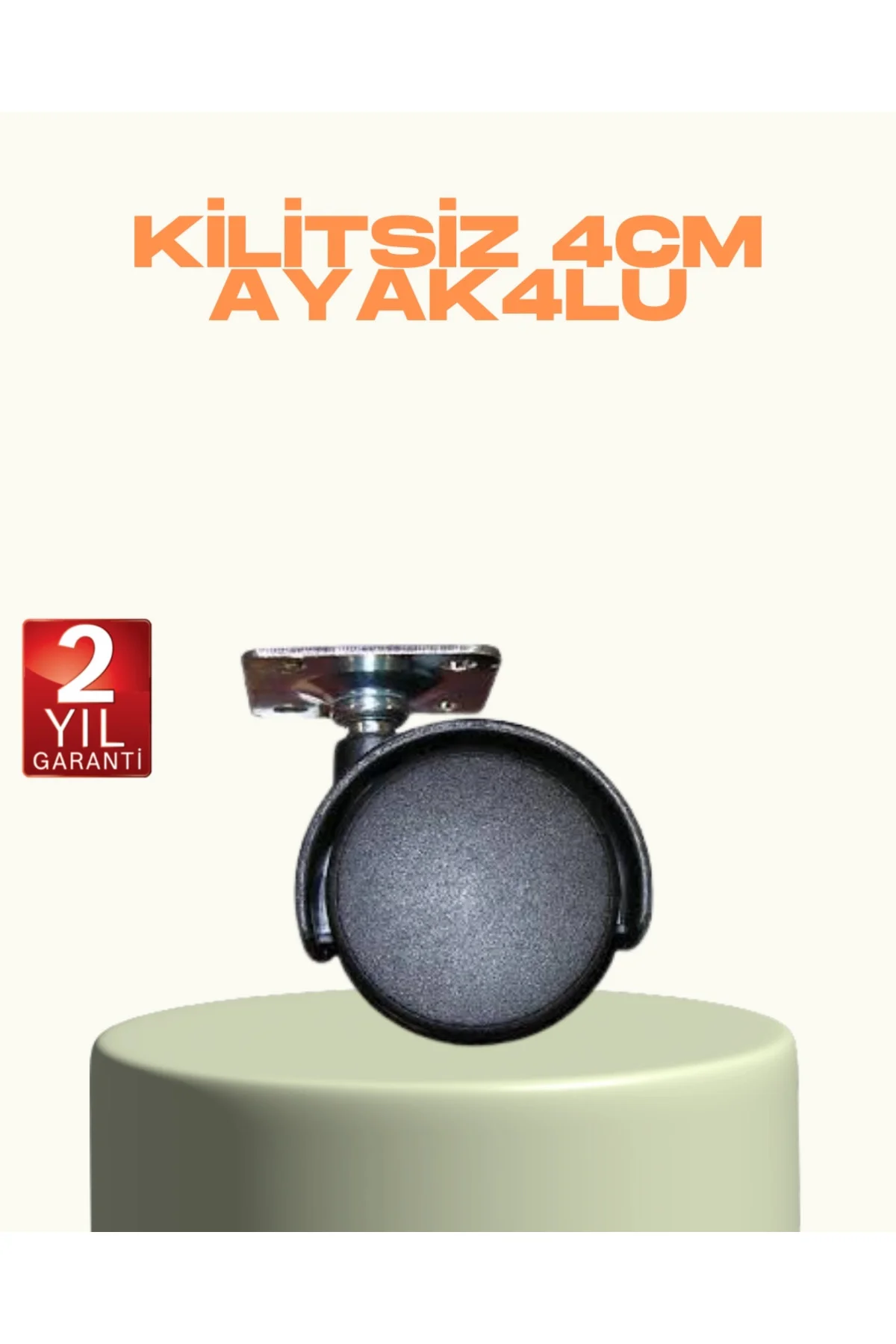 Kilitsiz Mini Tekerlek Ayak 4 Cm 4’lü Set Kolay Montaj