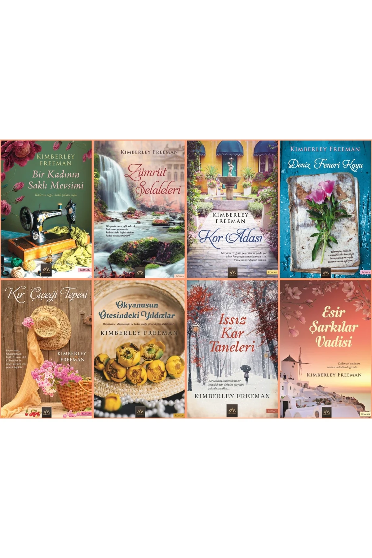 Kimberley Freeman Kitap Seti Issız Kar Taneleri - Kor Adası - Den