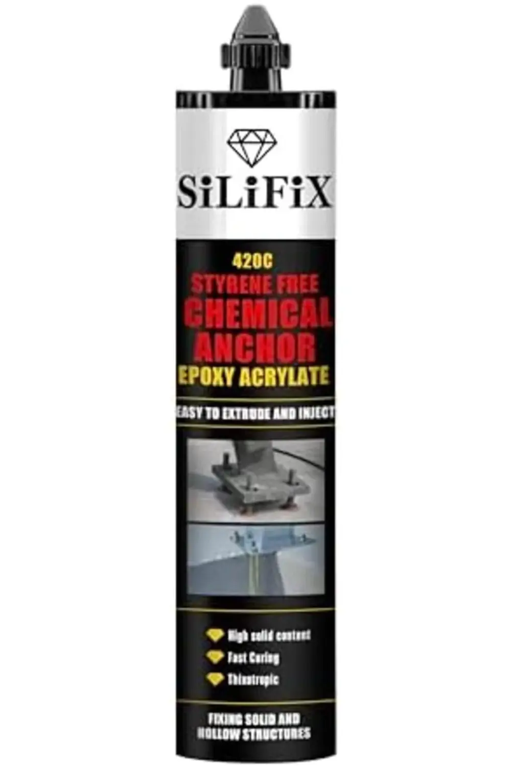 Kimyasal Dübel Epoksi (Polyester Değil) Ağır Dayanıklı (Silikon T