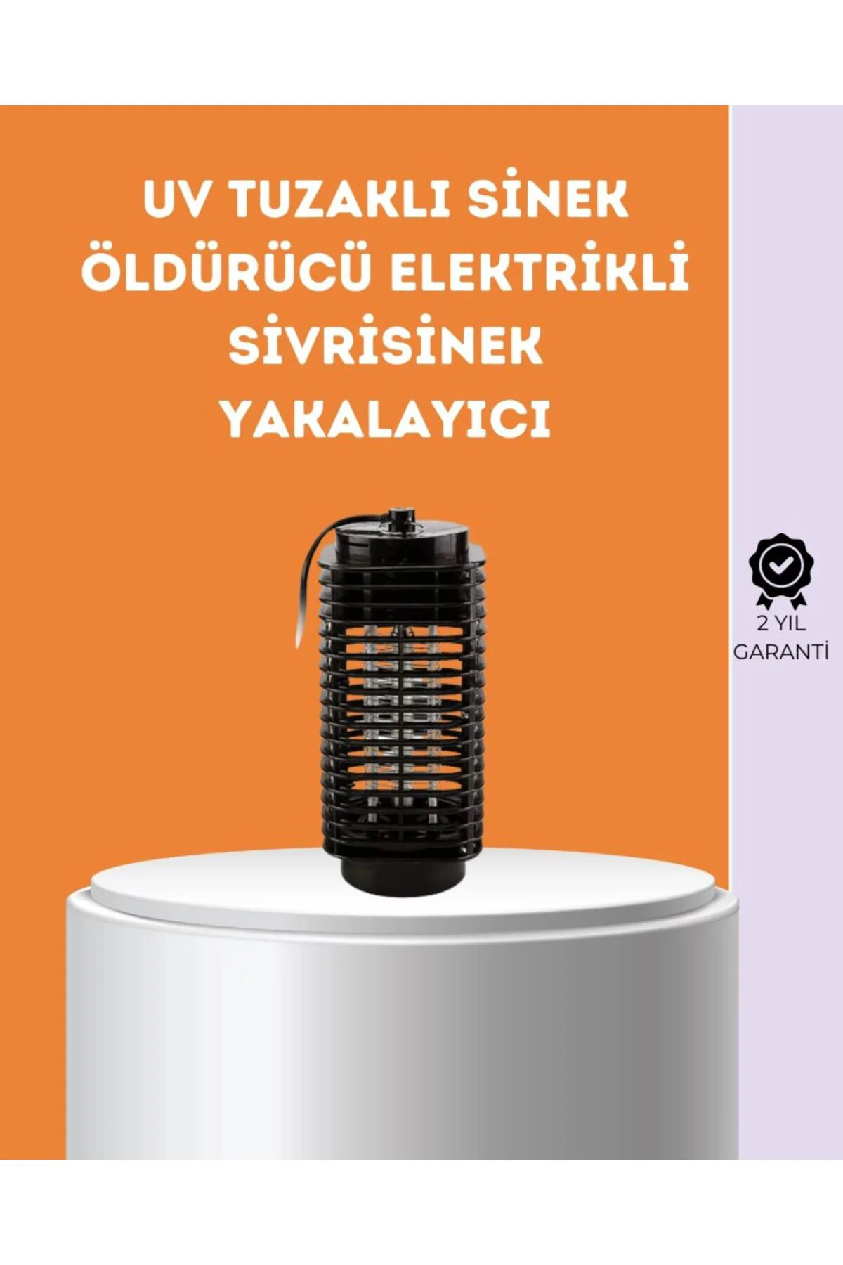 Kimyasal İçermeyen Uv Işıklı Böcek Ve Sivrisinek Kapanı – Güvenli