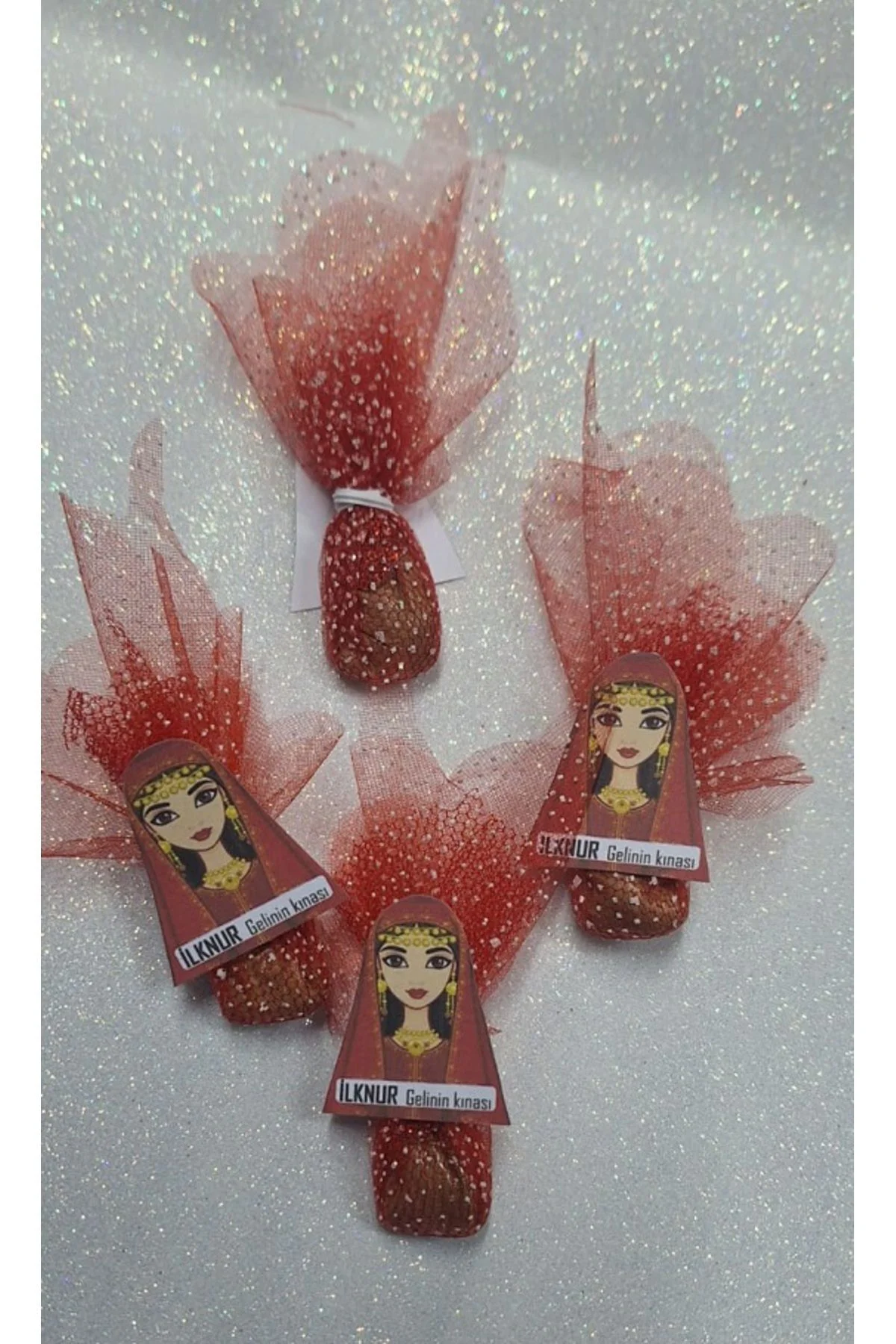 KINA GECESİ DAĞITMALIK YAZMALI KINA İSME ÖZEL 50 Lİ