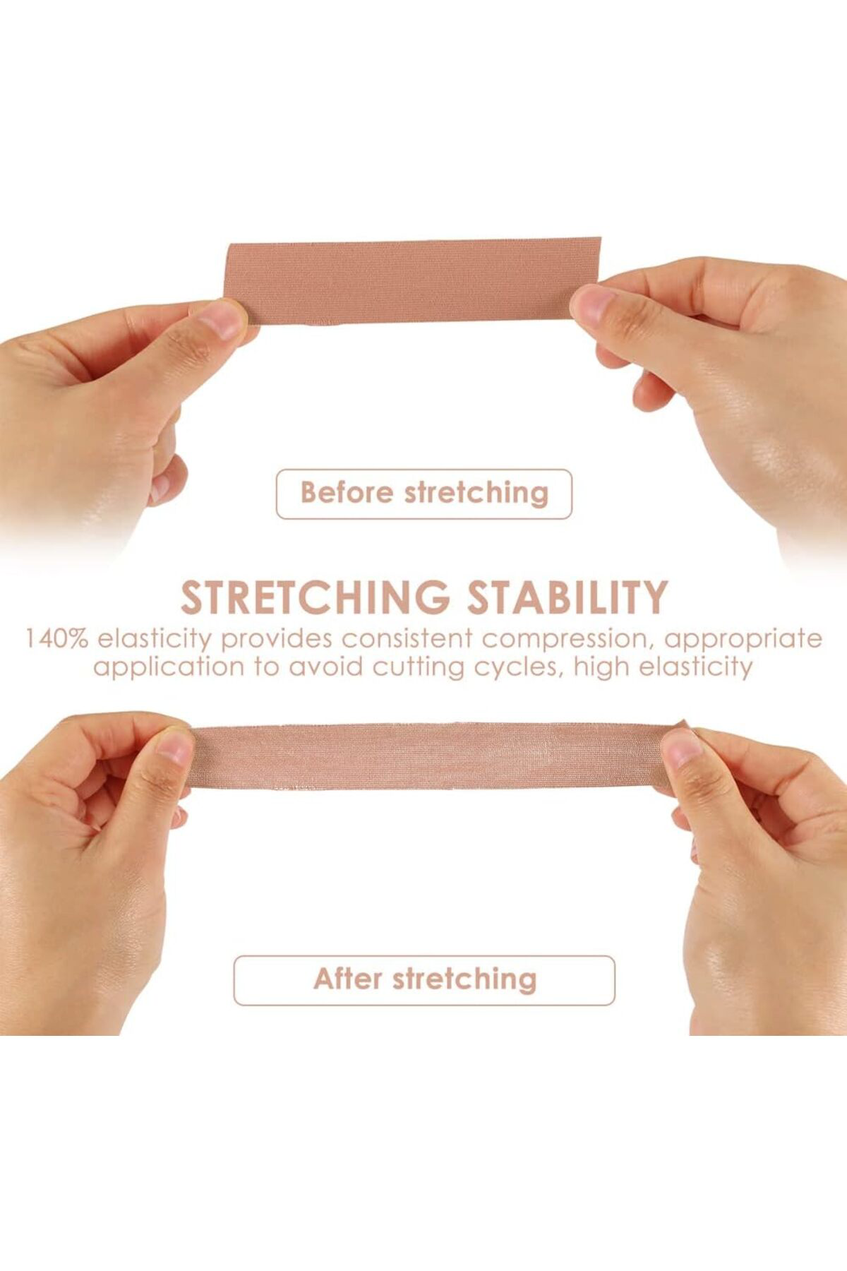 Kinesio Ağrı Bandı - Kinesiotape Bantlama - Boob Tape -Yüz Germe-