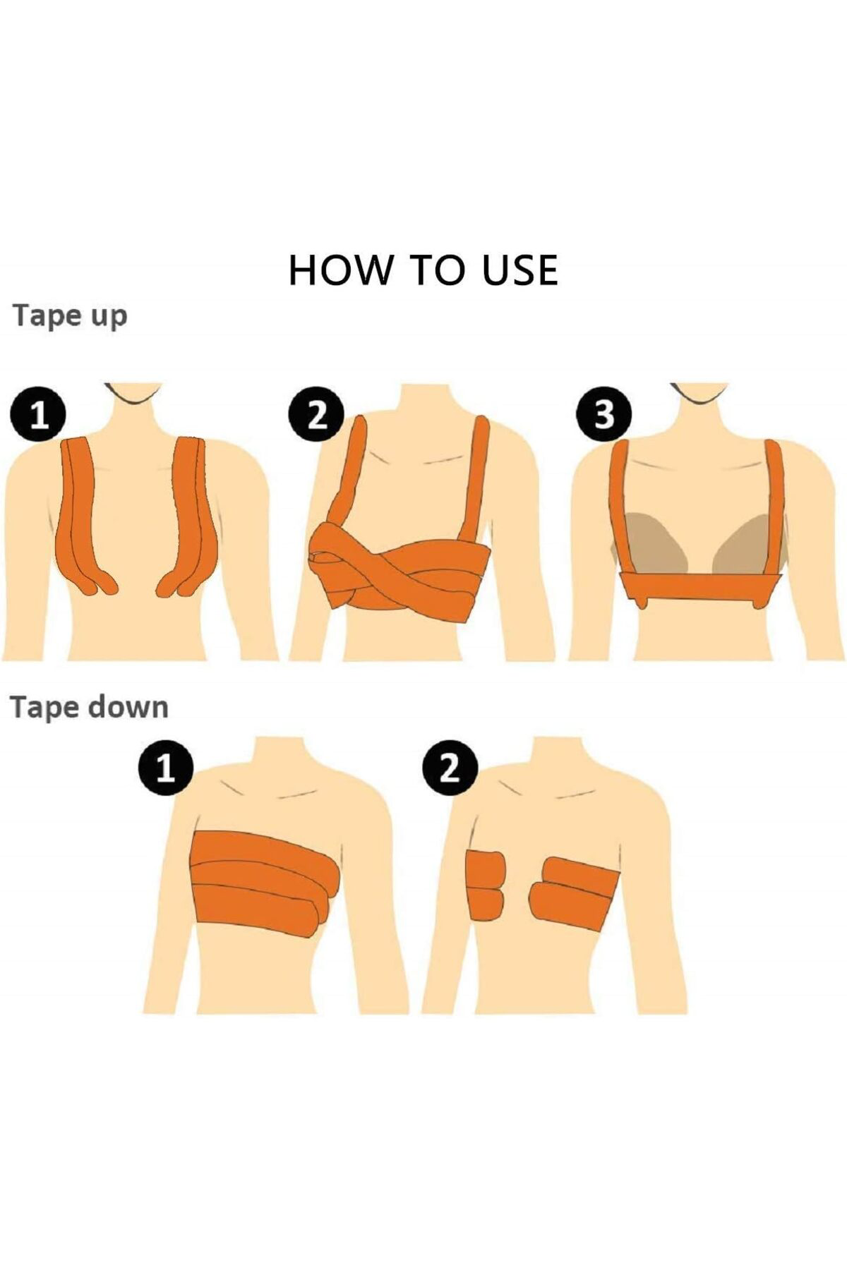 Kinesio Ağrı Bandı - Kinesiotape Bantlama - Boob Tape - Yüz Germe