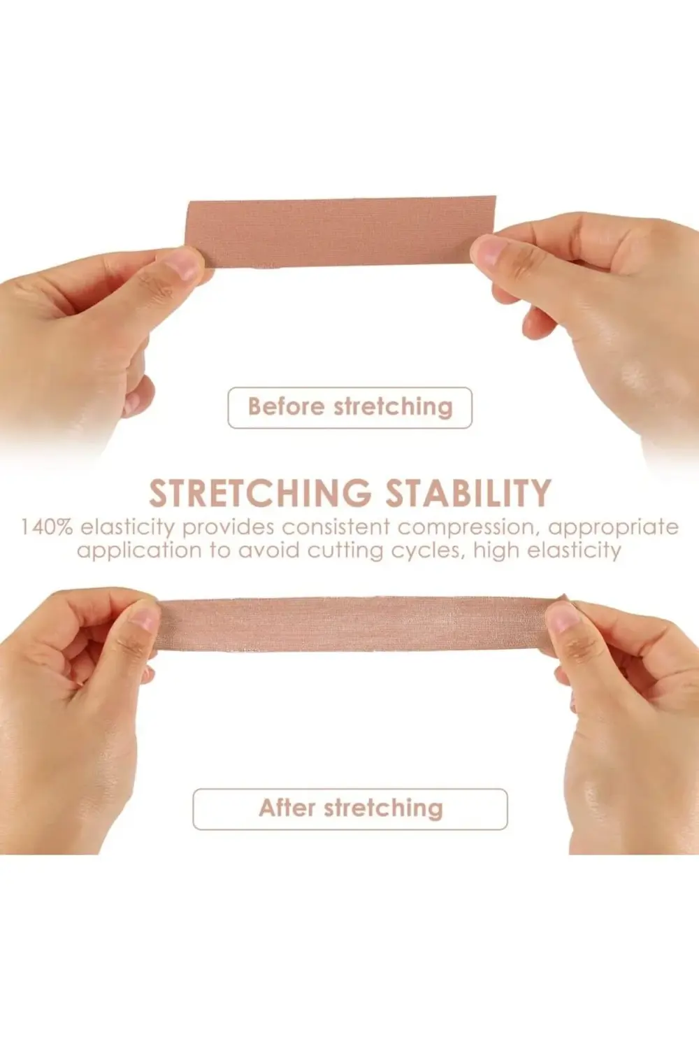 Kinesio Ağrı Bandı - Kinesiotape Bantlama - Boob Tape -Yüz Germe-