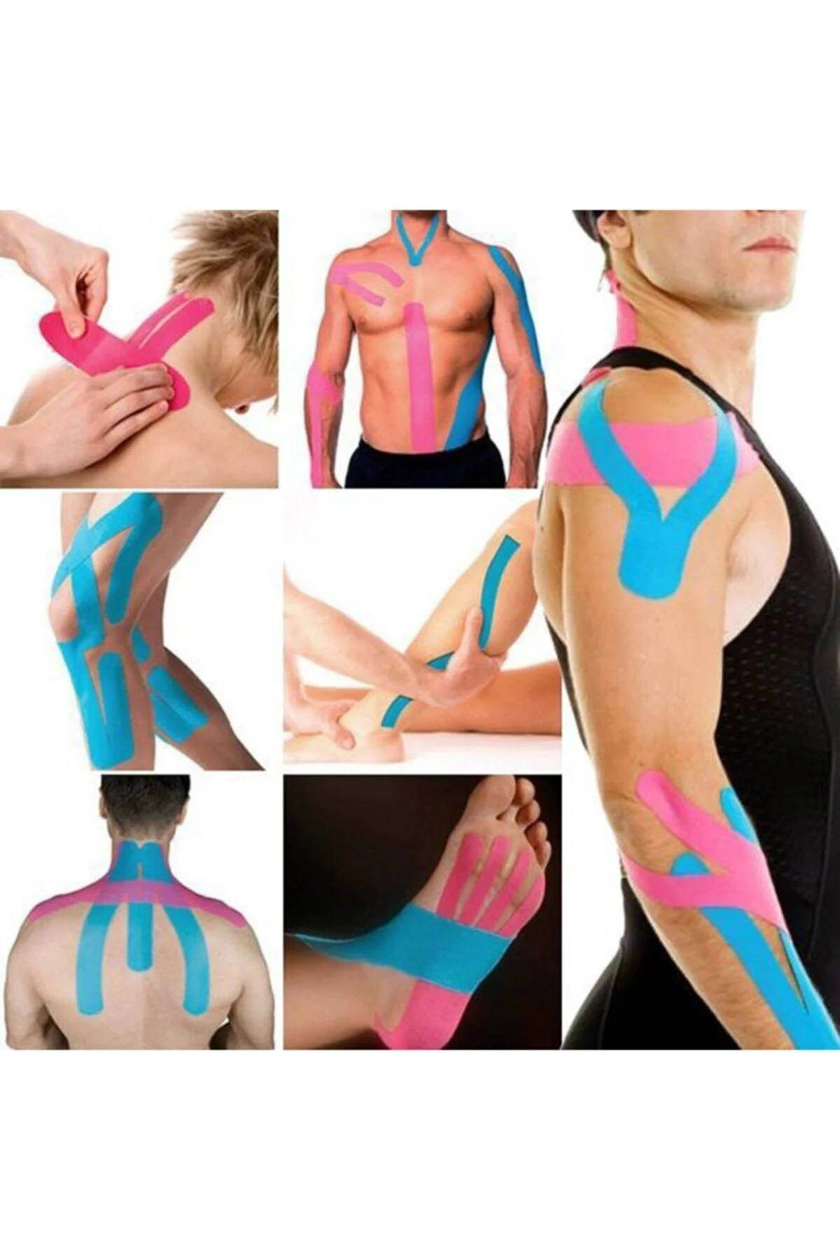Kinesio Tape Kırmızı Renk Kas Ağrı Sporcu Bandı