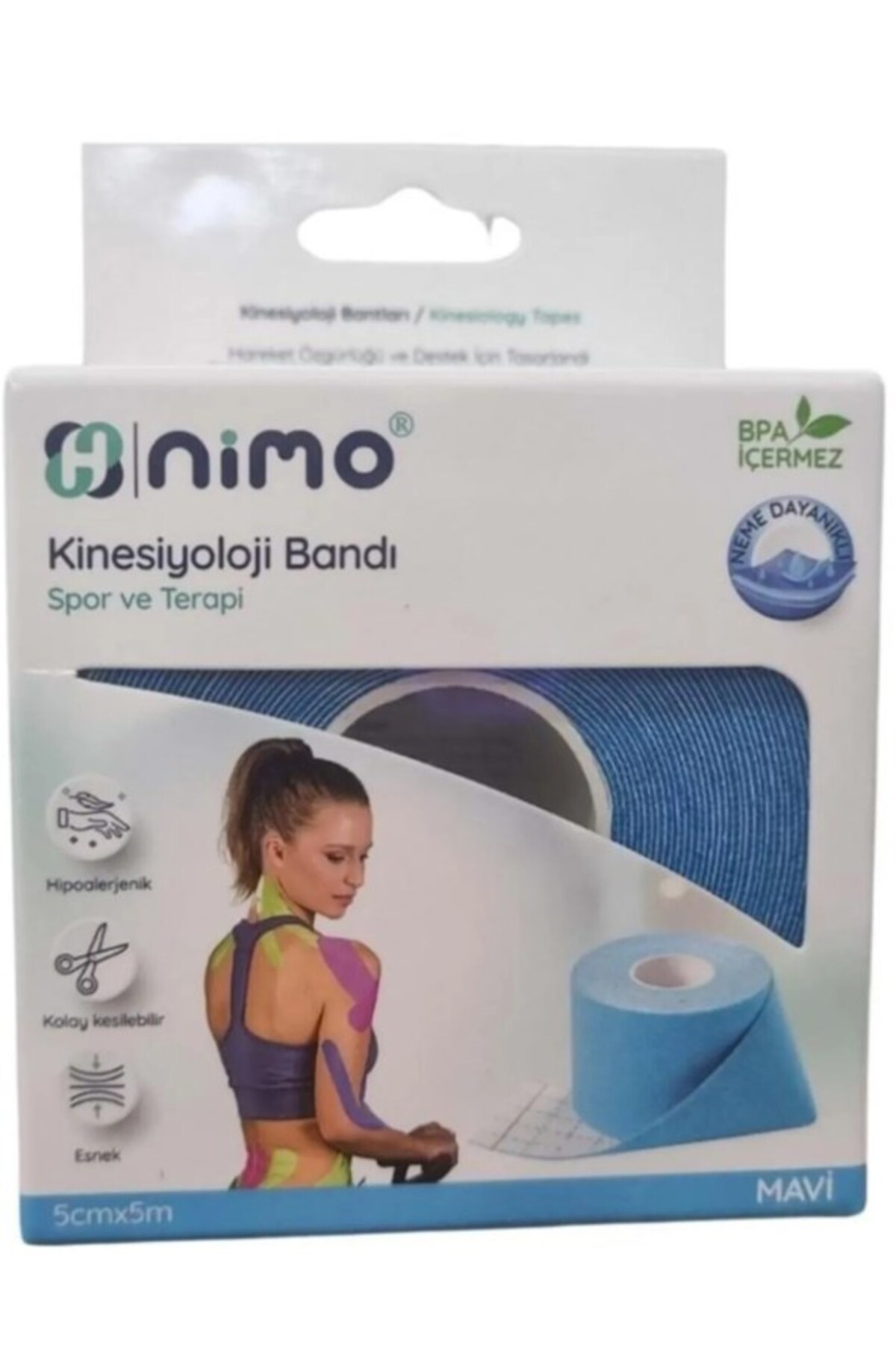 Kinesiyoloji Bandı (Ağrı Bandı) 5cm*5m Ten