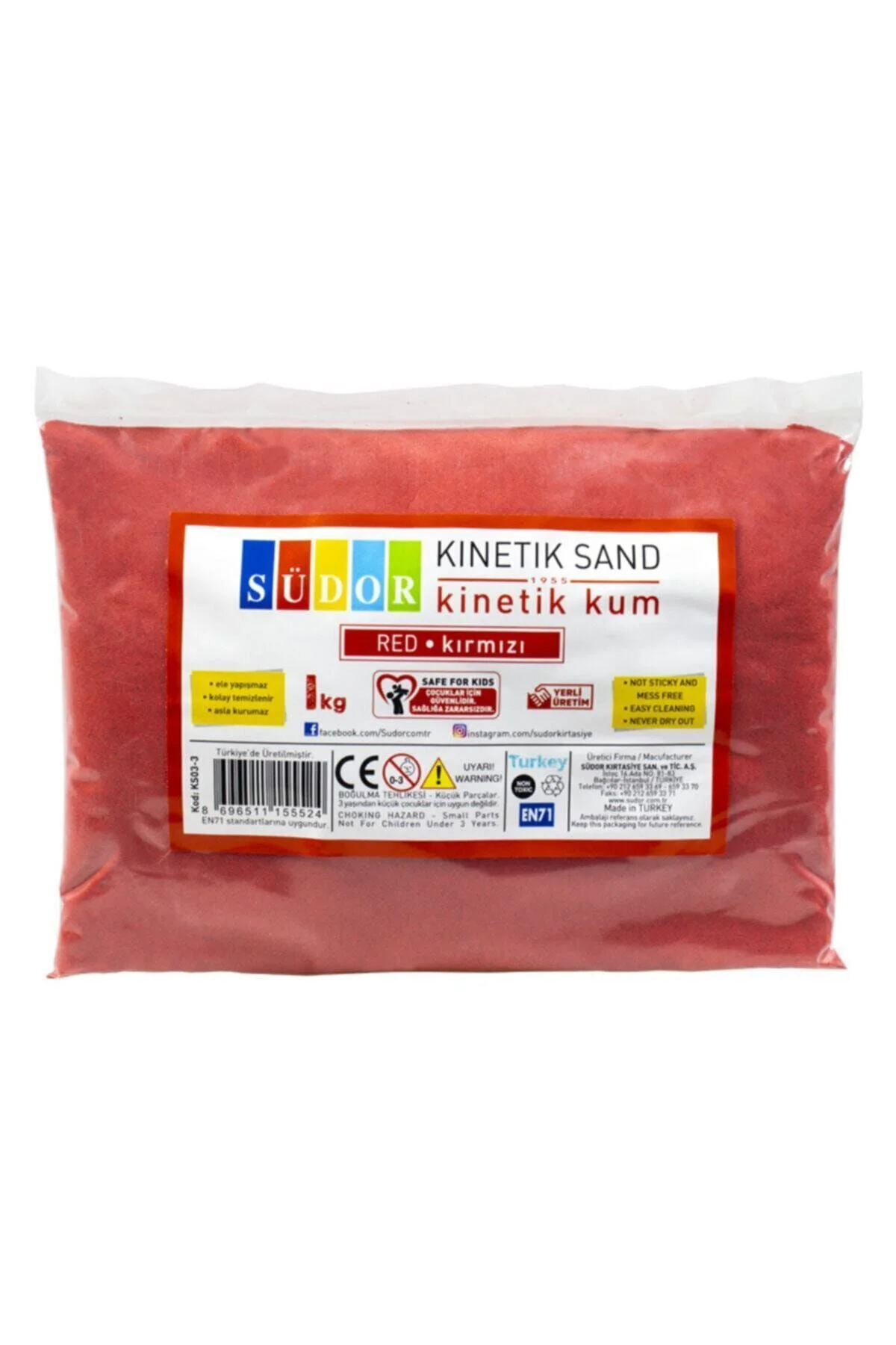 Kinetik Kum Kırmızı 1 Kg Kinetik Kum Kırmızı 1 Kg