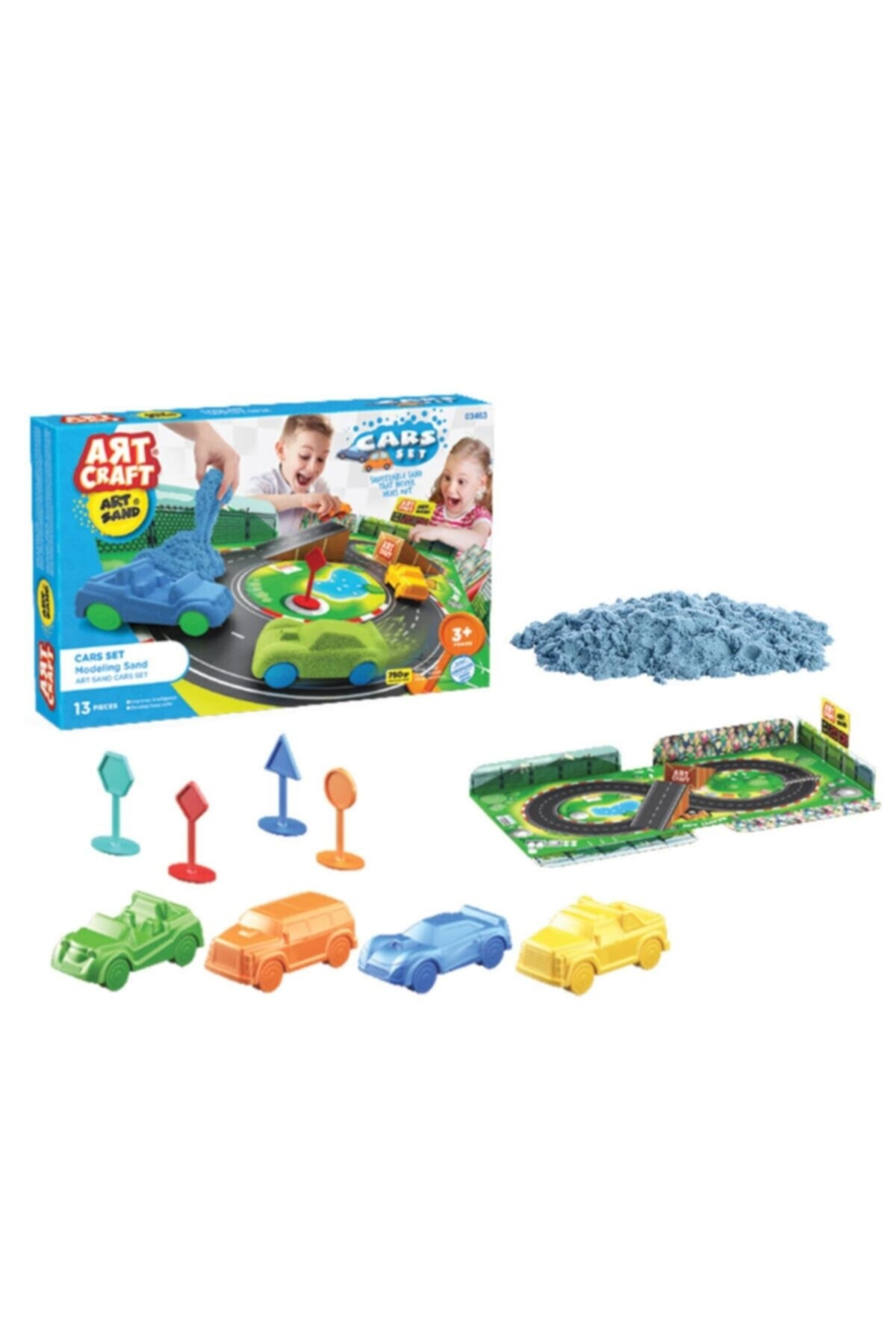 Art Craft Kinetik Kum Seti Arabalar-23082201