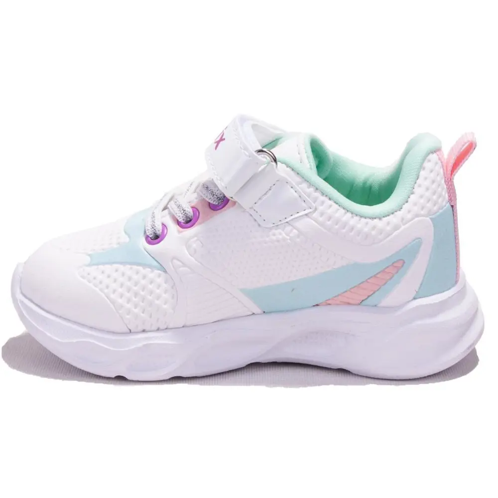 Kinetix Lıster Pu Beyaz Yeşil Ortopedik Günlük Kız Çocuk Spor Aya