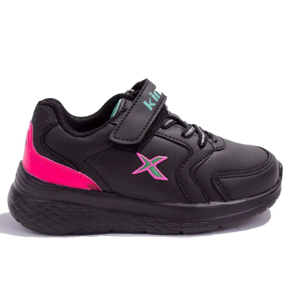 Kinetix Marned Siyah Fuşya Ortopedik Günlük Kız Çocuk Spor Ayakka
