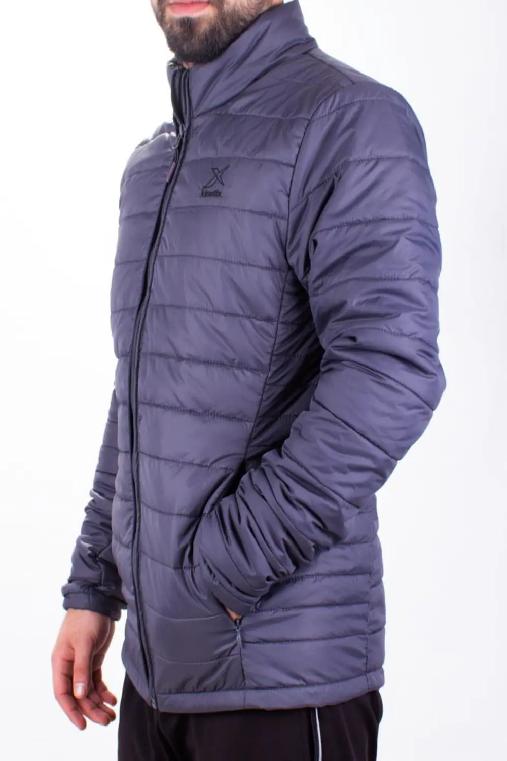 Kinetix Padded Coat Koyu Gri Günlük Şişme Erkek Mont