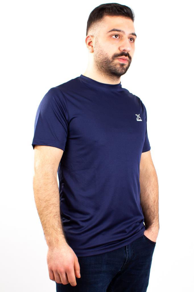 Kinetix  Sn-225 Neck Lacivert Günlük Erkek Bisiklet Yaka Tişört