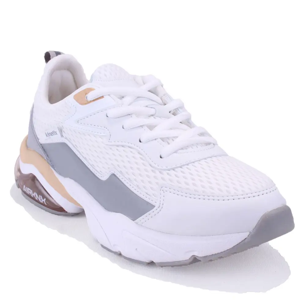 Kinetix Valentı Tx  Beyaz Gri Ortopedik Günlük Kadın Spor Ayakkab