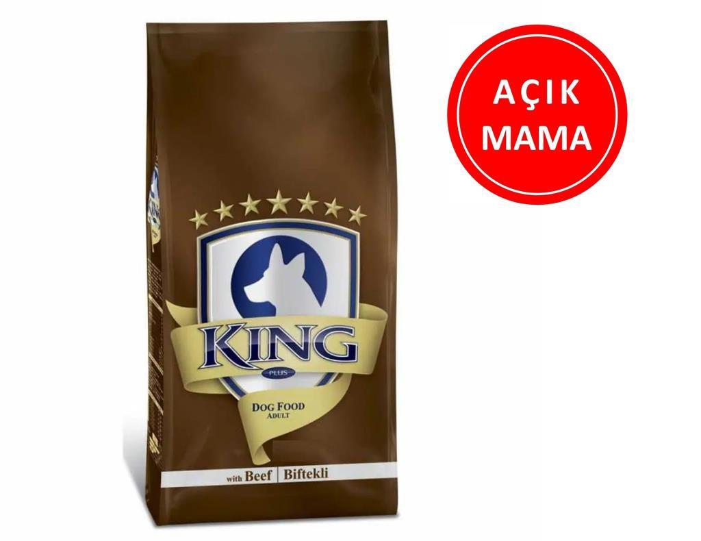King Biflekli Yetişkin Köpek Maması 1 Kg AÇIK