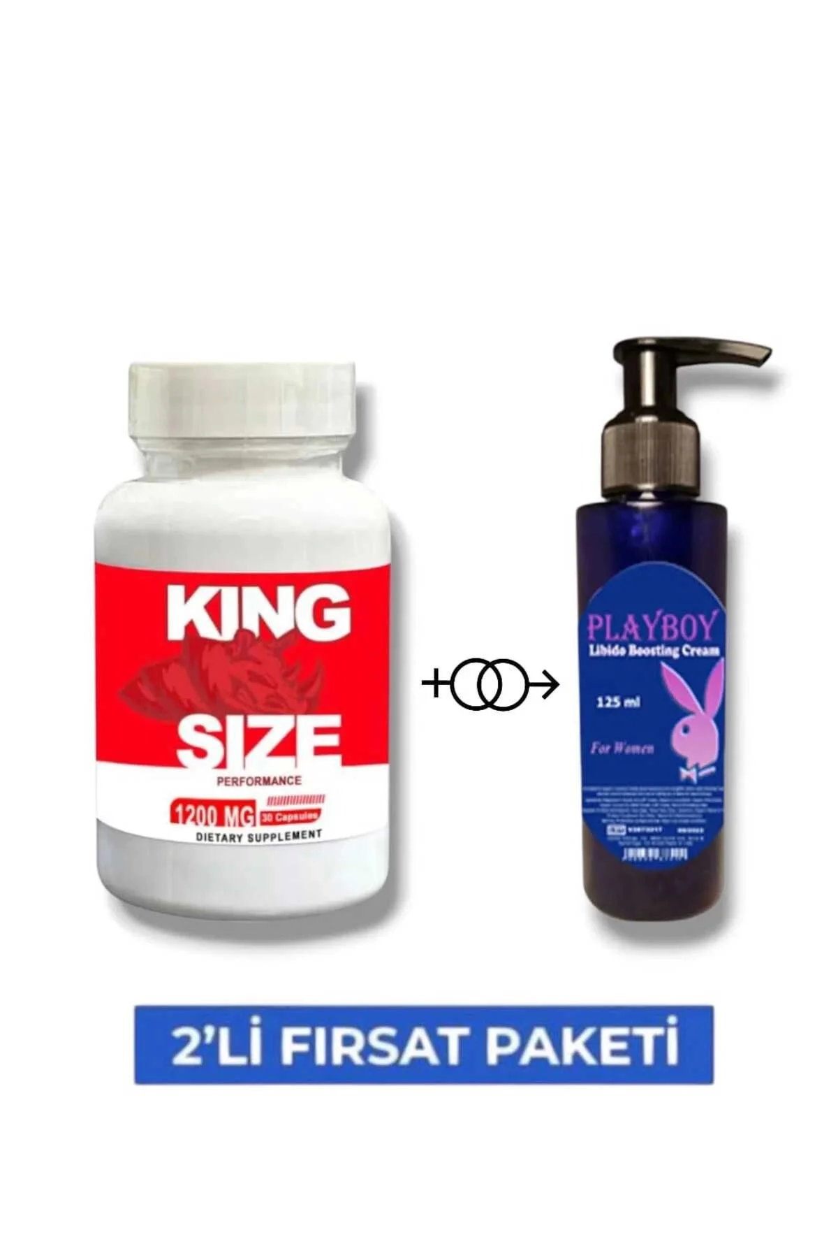 King Size Erkek Bölge Destekleyici 30'lu + Libido Kremi 125 ml - Performans Desteği Fiyatı, Yorumları ve Özellikleri