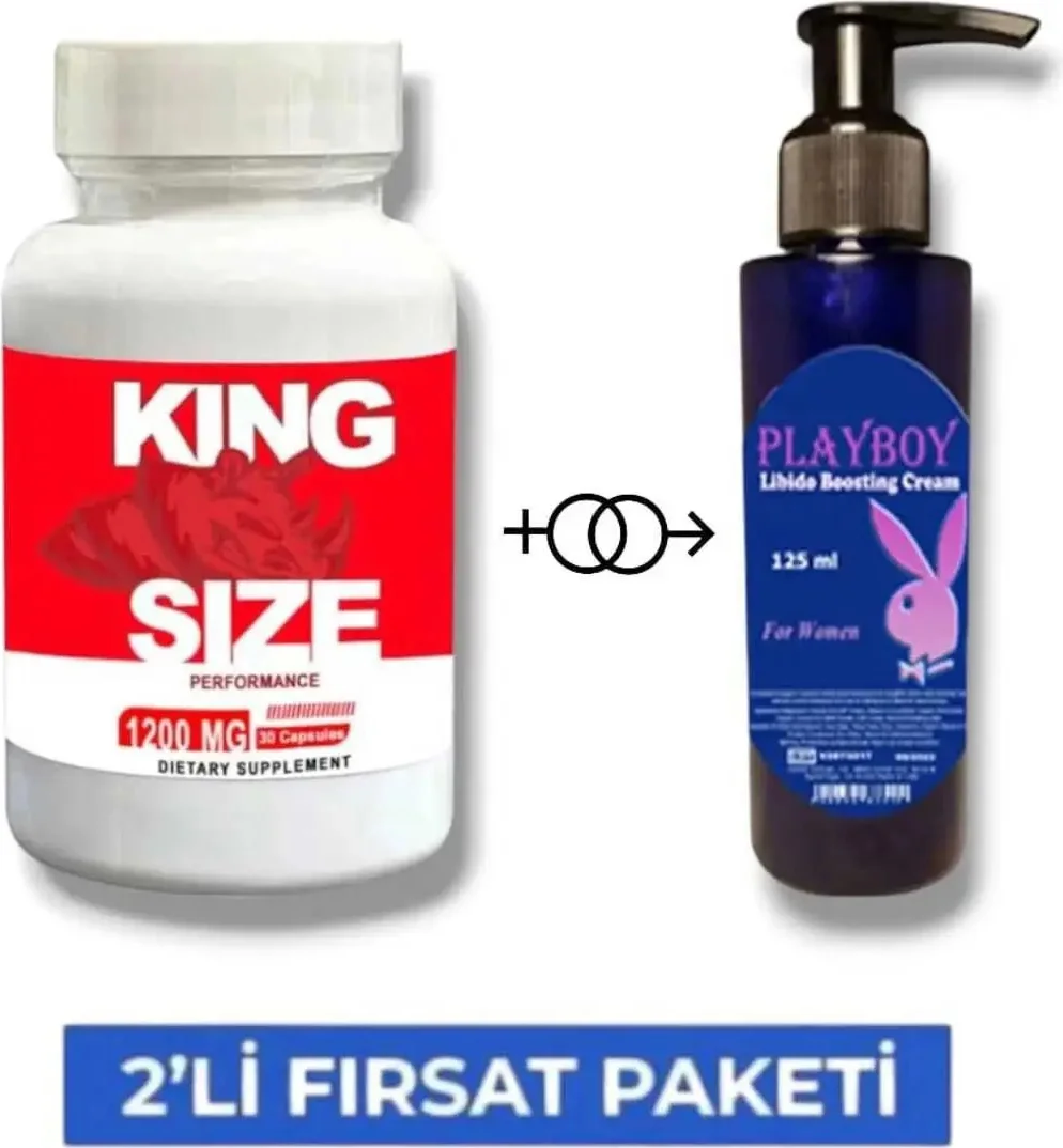 King Size Erkekler İçin 30'lu Takım + Playboy Libdo Arttırıcı Krem 125 ml Fiyatı, Yorumları ve Özellikleri