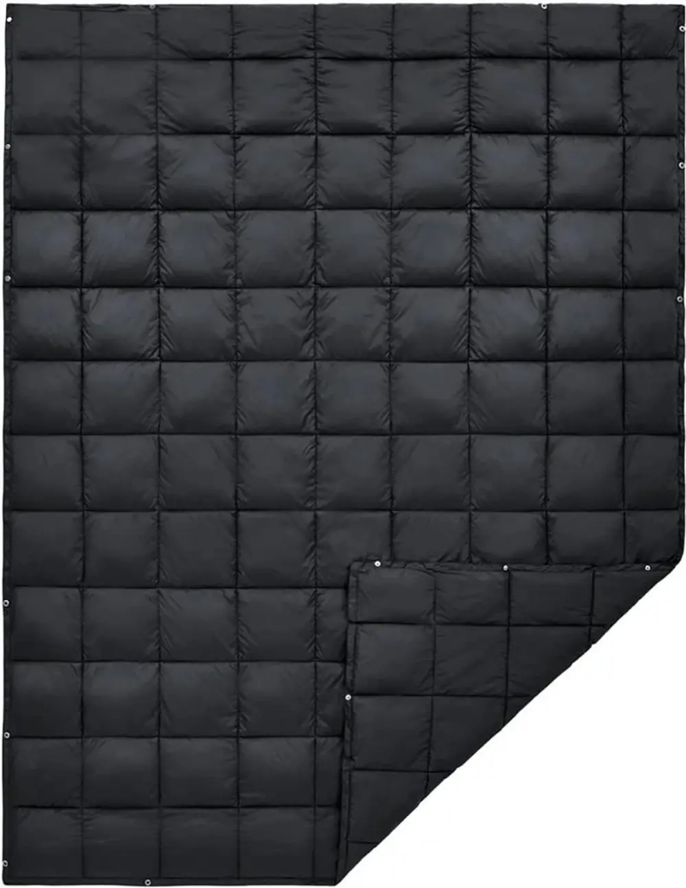 KingCamp Smart 540 Giyilebilir Panço Kamp Battaniyesi Siyah