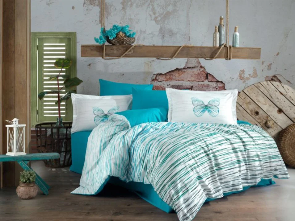Kingsize Poplin Nev Eldora Turkuaz