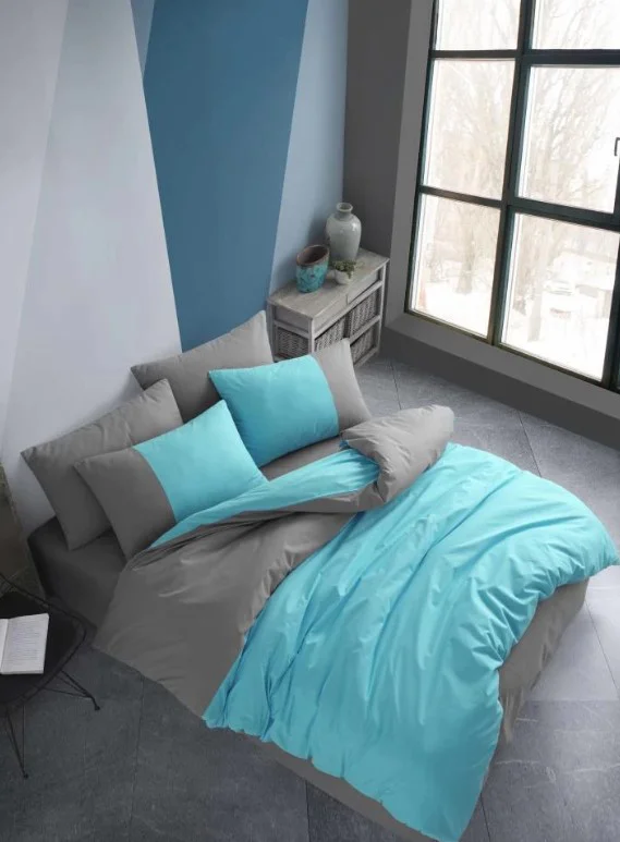 Kingsize Poplin Nev Diamond Turkuaz