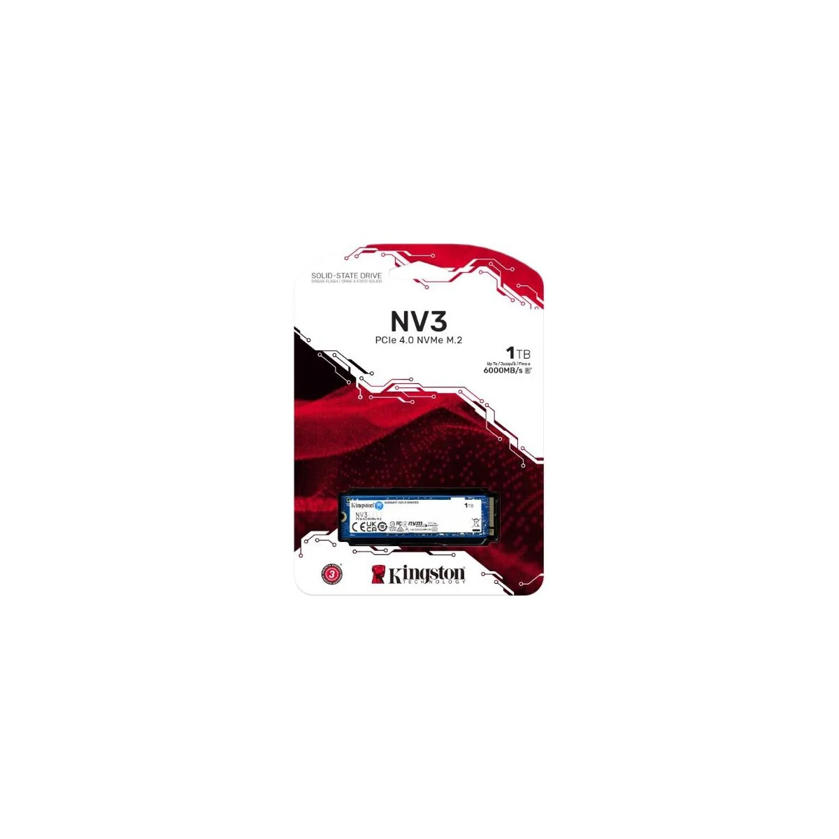 Kingston 1TB NV3 M.2 2280 NVMe SSD | PCIe 4.0 Gen 4x4 | Up to 6000 MB-s | SNV3S-1000G Kingston 1TB NV3 M.2 2280 NVMe SSD | PCIe 4.0 Gen 4x4 | Up to 6000 MB-s | SNV3S-1000G Fiyatı, Yorumları ve Özellikleri