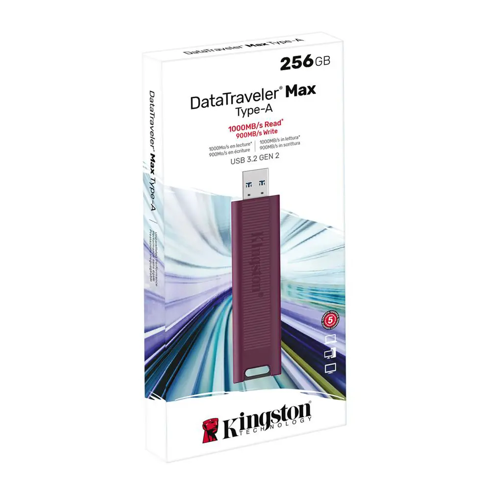 Kingston DTMAXA-256GB 256GB DataTraveler Max Type-A 1000R-900W US Kingston DTMAXA-256GB 256GB DataTraveler Max Type-A 1000R-900W US