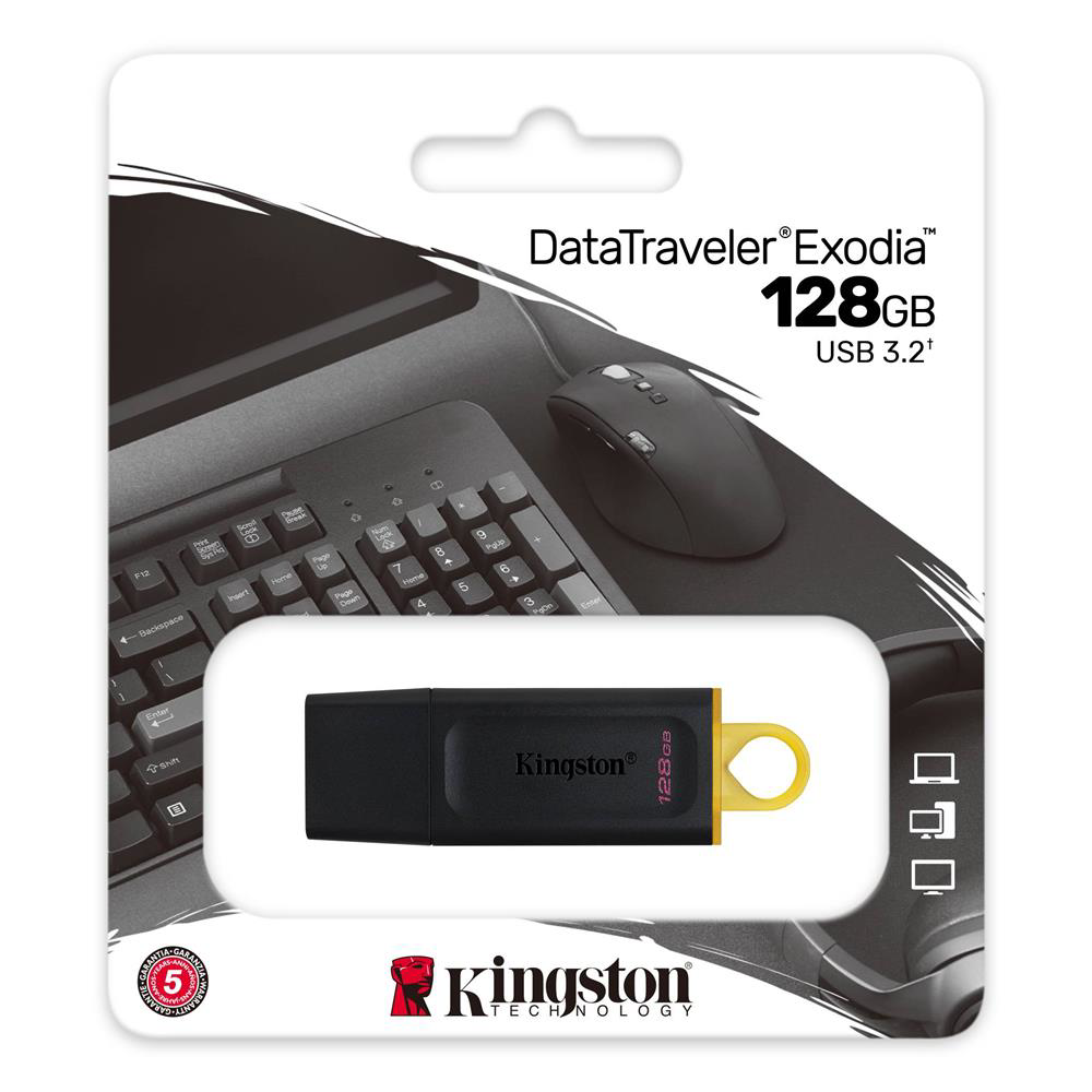 Kingston DTX-128GB 128Gb USB3.2 Gen1 DataTraveler Exodia (Black +