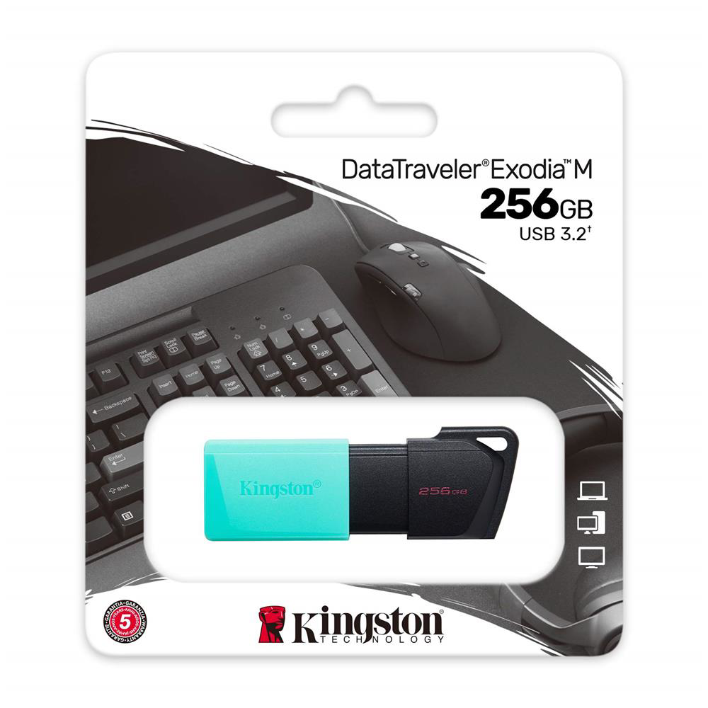 Kingston DTXM-256GB 256GB USB3.2 Gen1 DataTraveler Exodia M (Blac Kingston DTXM-256GB 256GB USB3.2 Gen1 DataTraveler Exodia M (Blac