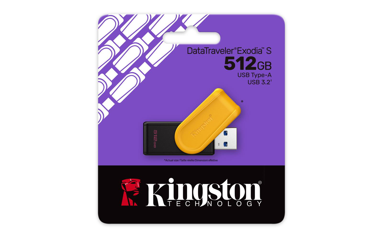 Kingston DTXS-512GB 512GB Portable USB 3.2 Gen1 DataTraveler Exod