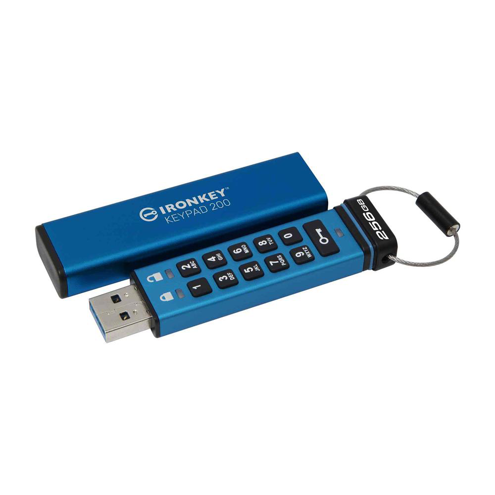 Kingston IKKP200-256GB 256GB IronKey Keypad 200, FIPS 140-3 Lvl 3