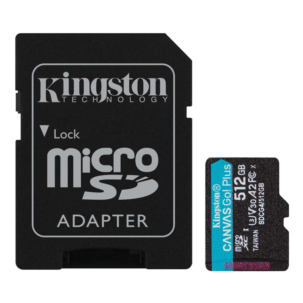 Kingston SDCG4-512GB 512GB microSDXC Canvas Go Plus Gen4 200MB-s