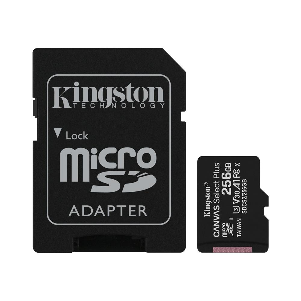 Kingston SDCS2-256GB 256GB micSDXC Canvas Select Plus 100R A1 C10