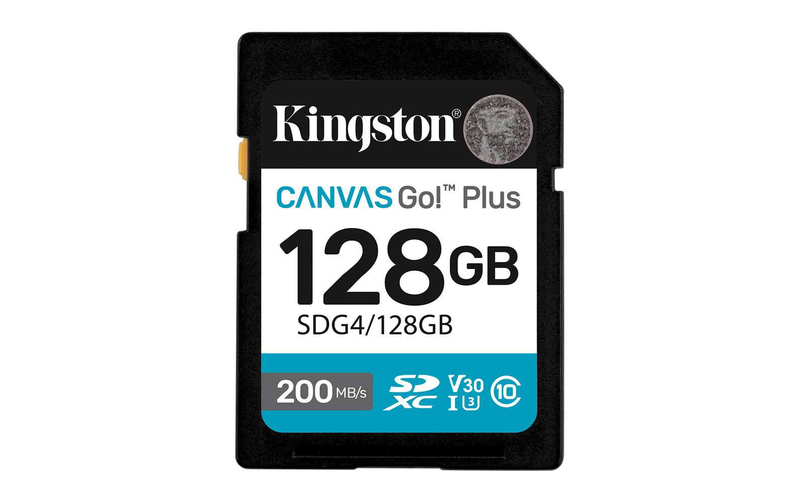 Kingston SDG4-128GB 128GB SDXC Canvas Go Plus Gen4 200MB-s C10 UH