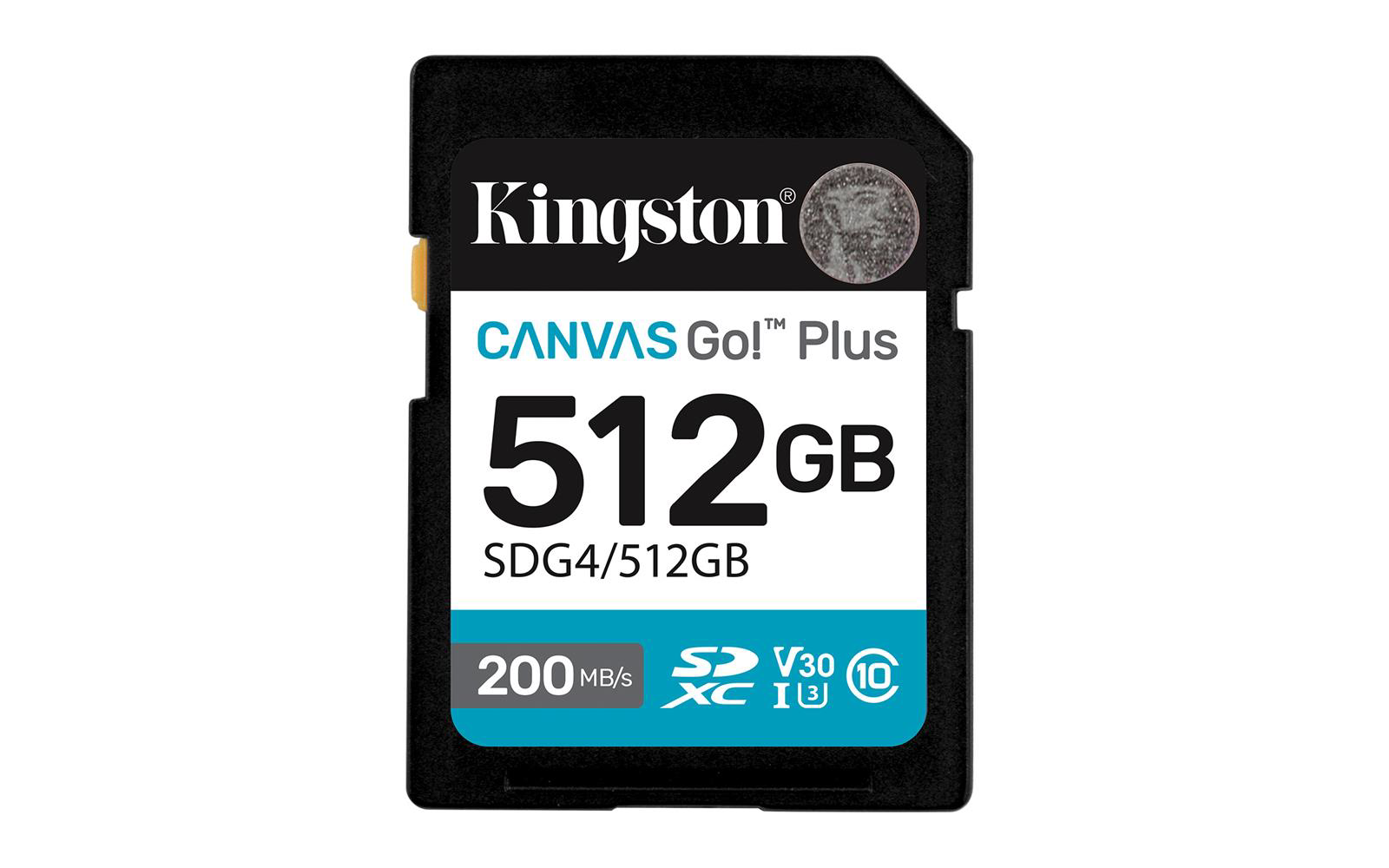 Kingston SDG4-512GB 512GB SDXC Canvas Go Plus Gen4 200MB-s C10 UH
