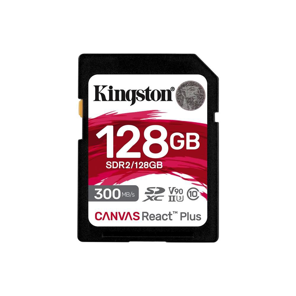 Kingston SDR2-128GB Canvas React Plus SDXC UHS-II 300R-260W U3 V9