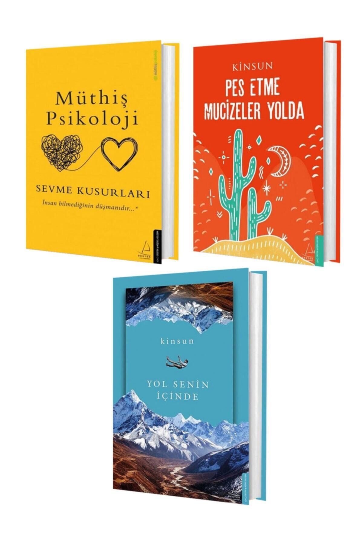 Peta Kitap Kinsun 3 Kitap Set – Müthiş Psikoloji – Pes Etme Mucizeler Yolda – Yol Senin İçinde