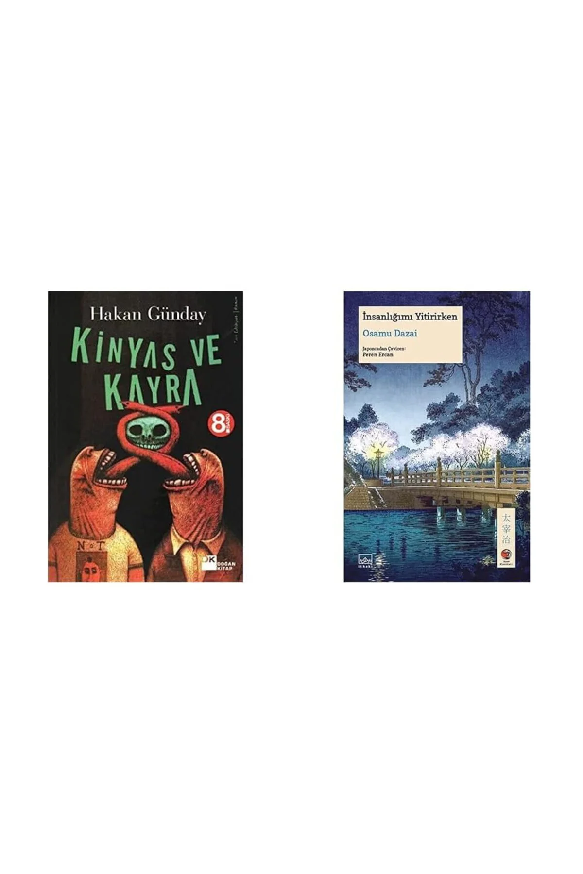 kinyas ve kayra + insanligimi yitirirken=(2 kitap)