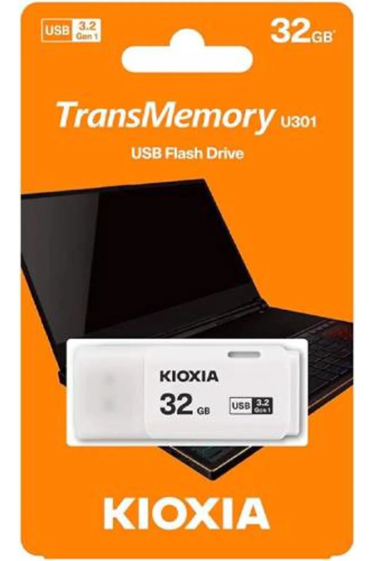 KIOXIA 32GB U301W USB 3.2 GEN 1 FLASH BELLEK Beyaz