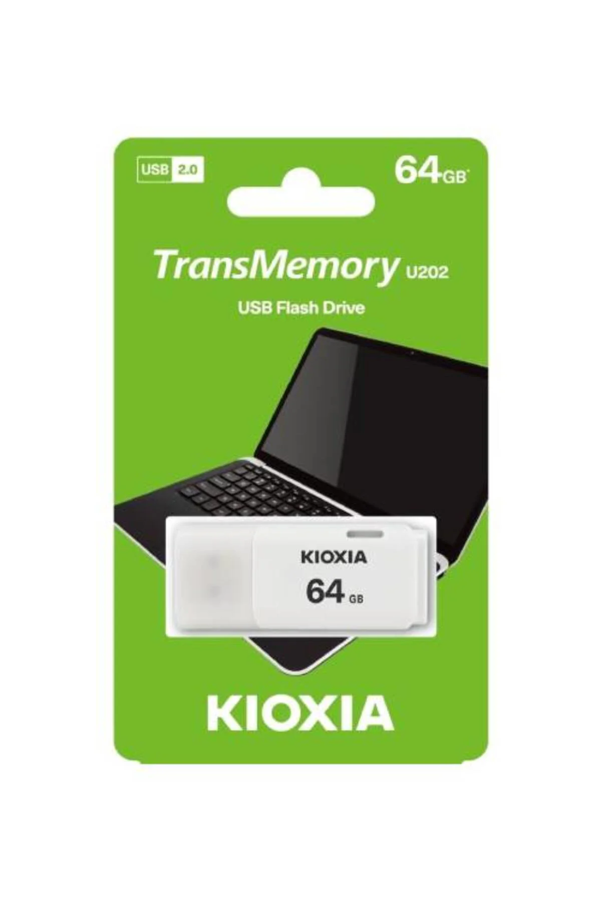 KIOXIA 64GB U202W USB 2.0 FLASH BELLEK Beyaz