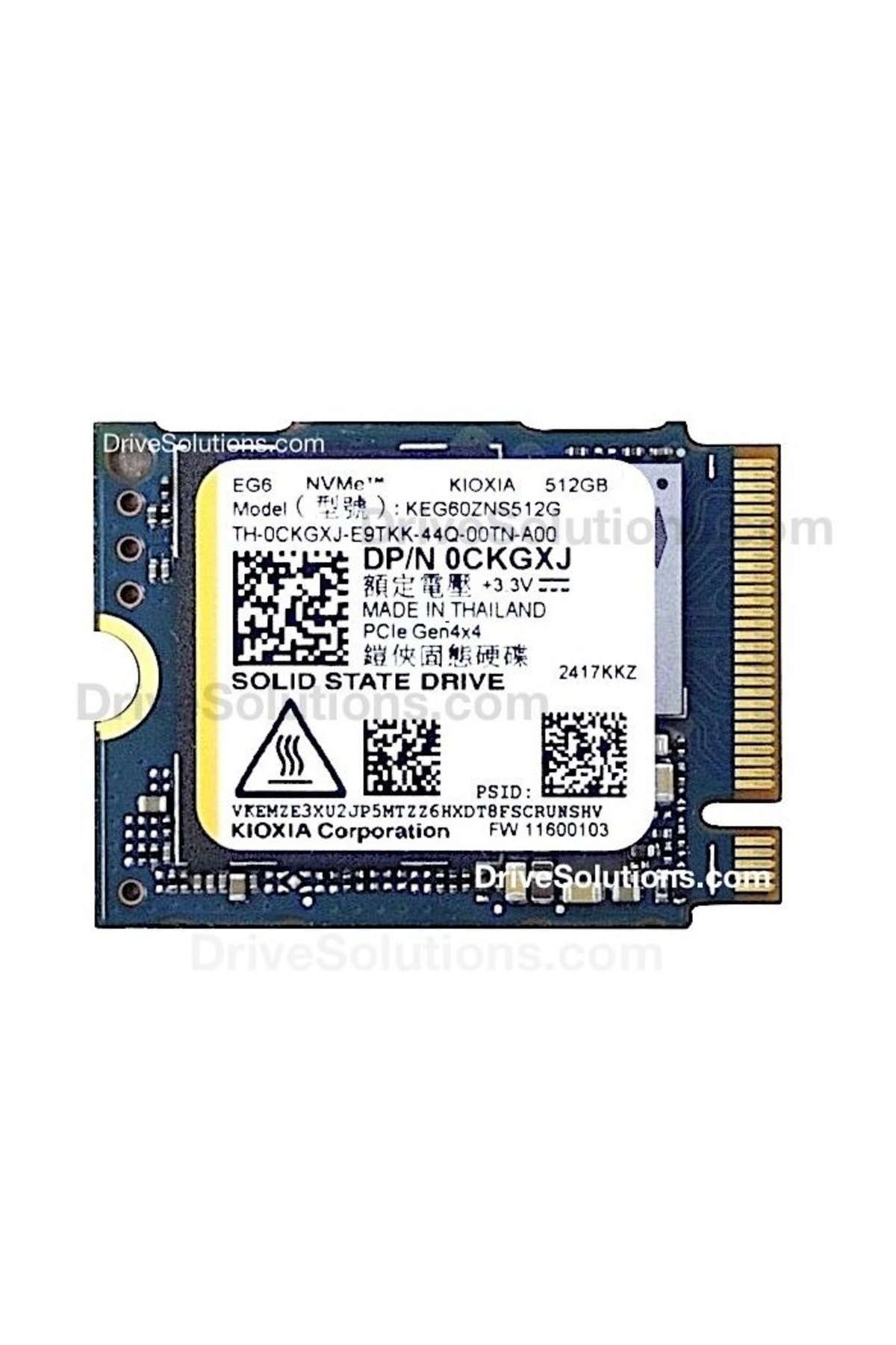 KIOXIA KEG60ZNS512G 2230 512 GB 4800 MB/s 4000 MB/s (Kutusuz)