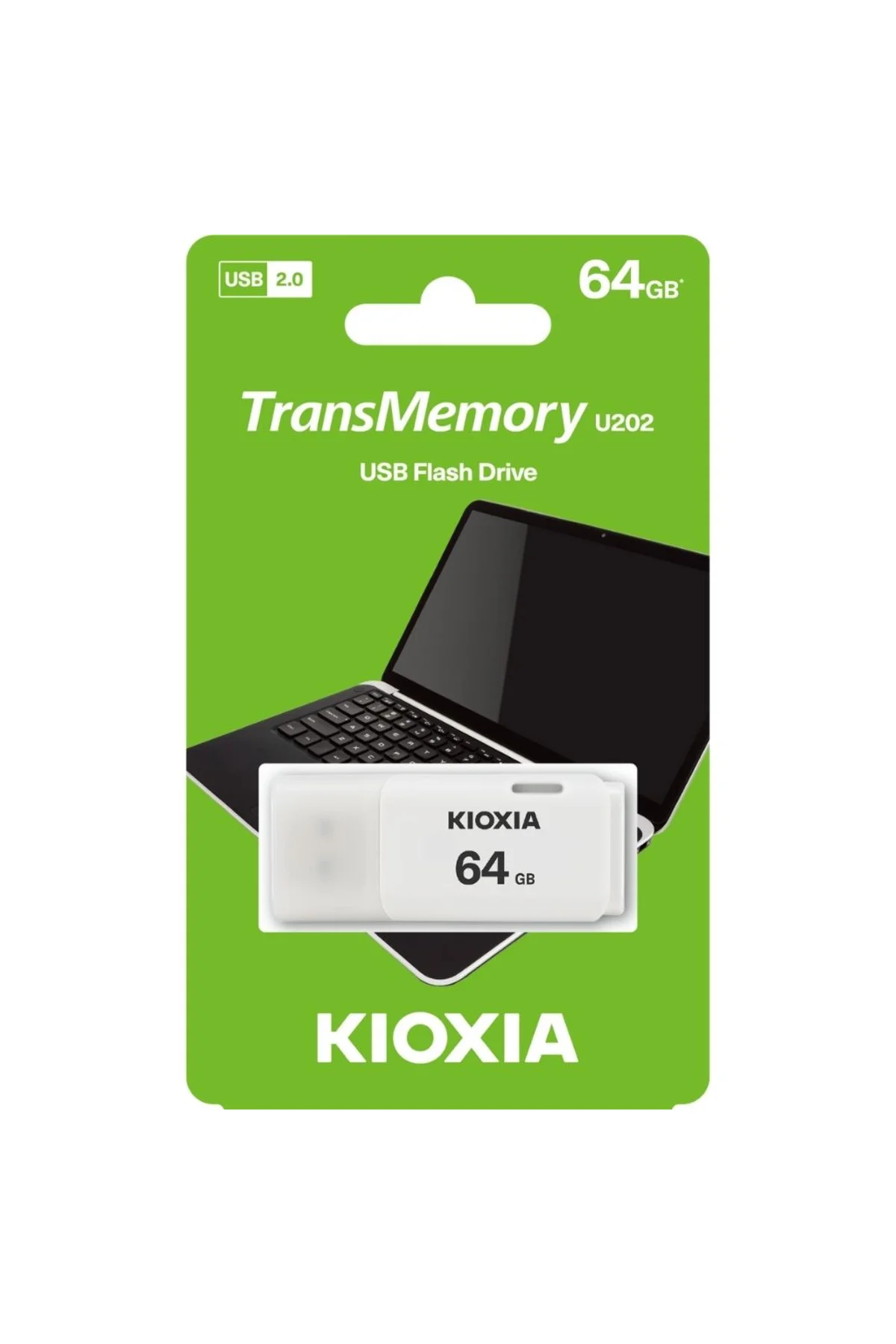 KIOXIA U202W 64GB USB 2.0 TransMemory Flash Disk (Beyaz)