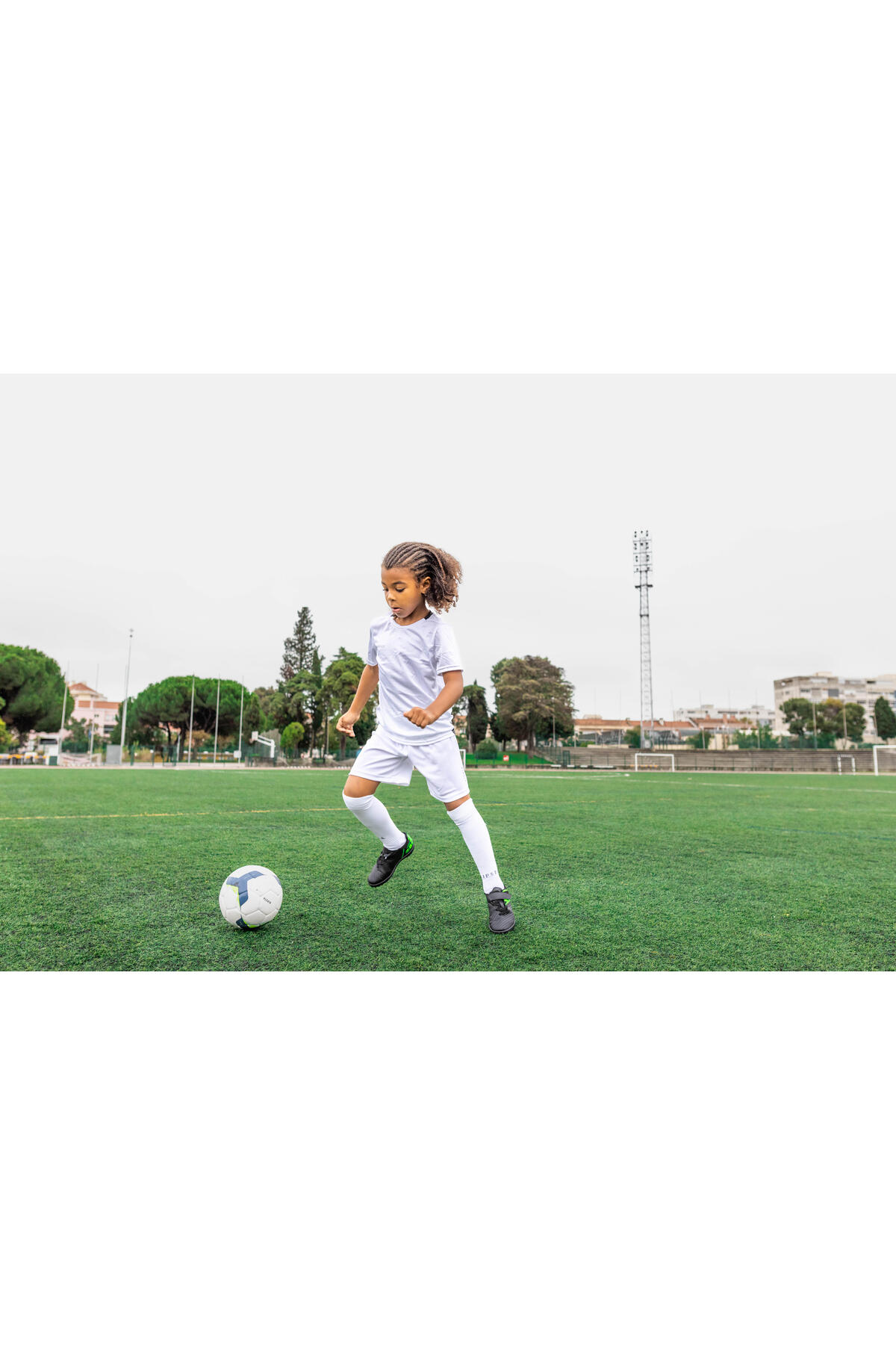Kipsta Futbol Çorabı/Tozluk/Konç - Çocuk - Beyaz - Essentielle