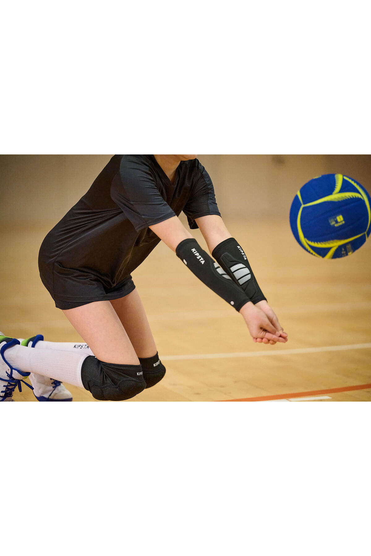 Kipsta Voleybol Kolluk - Siyah/Beyaz - Vap 100