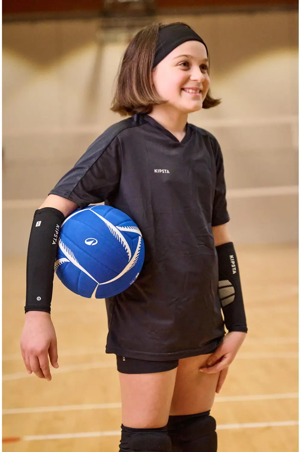 Kipsta Voleybol Kolluk - Siyah/Beyaz - Vap 100