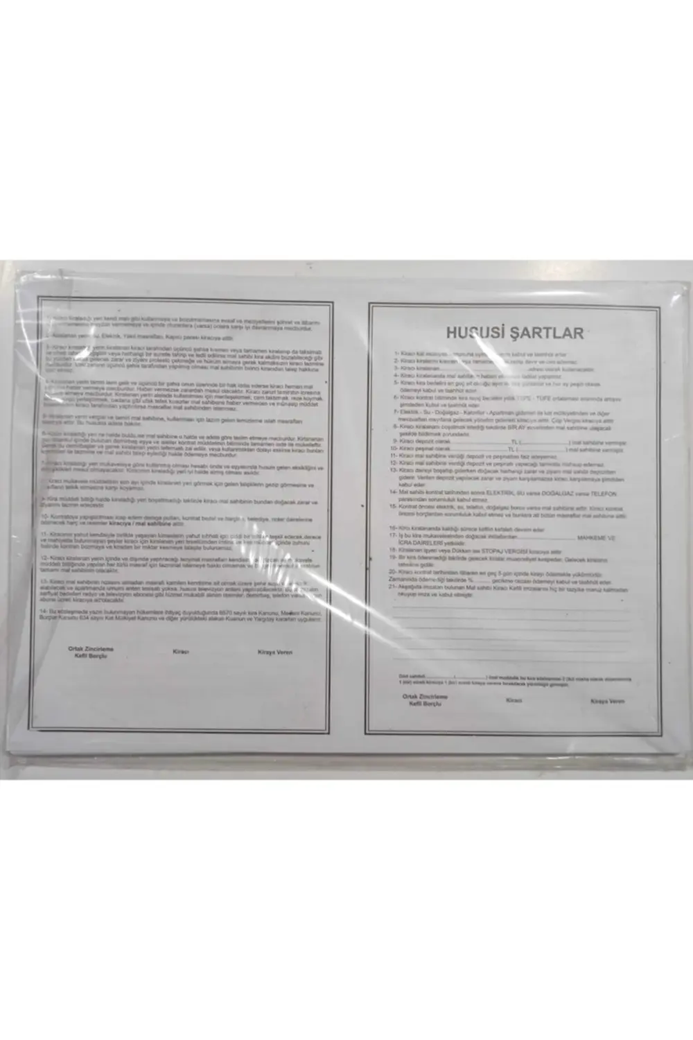 Kira Kontratı 100 Lü