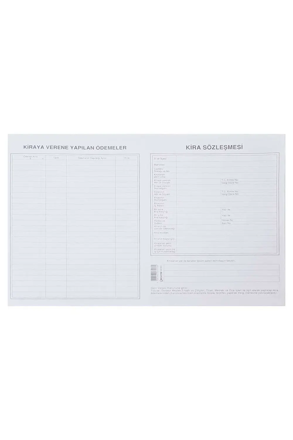 Kira Kontratı 100'Lü Paket